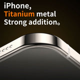 Raw Titanium Magnetic MagSafe Wireless Charge Metal Frosting Case For iPhone 15 Series