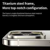 Raw Titanium Magnetic MagSafe Wireless Charge Metal Case For iPhone 15 Series