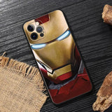 Marvel Iron Man Soft Silicon Case For iPhone 15 14 13 Series