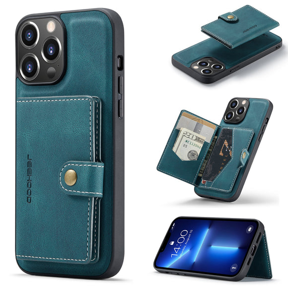 Leather Case With Magnetic Wallet for iPhone 14 series