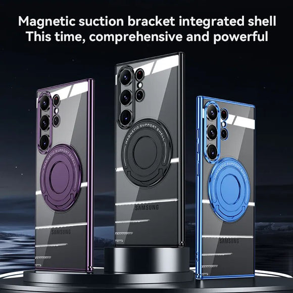 2-in-1 Magnetic Ring Metal Holder PC Case For Samsung Galaxy S23 series