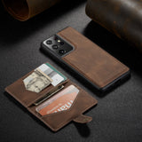 2 In 1 Magnetic Wallet Luxury Leather Phone Case for Samsung Galaxy S21 S20 Note 20 Series
