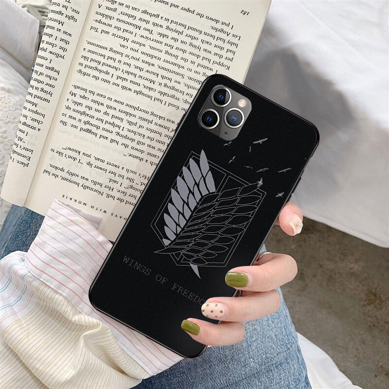 Anime Japanese Attack on Titan Phone Case For iphone 12 11 Series – Bestie Phone Anime Japanese Attack on Titan Phone Case For iphone 12 11 Series – Bestie Phone