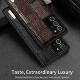 Genuine Leather Retro Splice Waterproof 100% Handmade Case For Samsung Galaxy Note 20 S20 Series