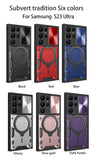 Luxury Magnetic Rotate Ring Bracket Holder Camera Slide Shockproof Case For Samsung Galaxy S23 S22 Ultra Plus