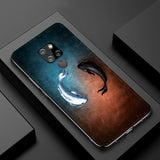 Luxury Fashion Fishes Soft Leather Anti-knock Shock-Proof Case For Huawei Mate 20 Pro P20 P30 Pro Mate 10 20 Pro