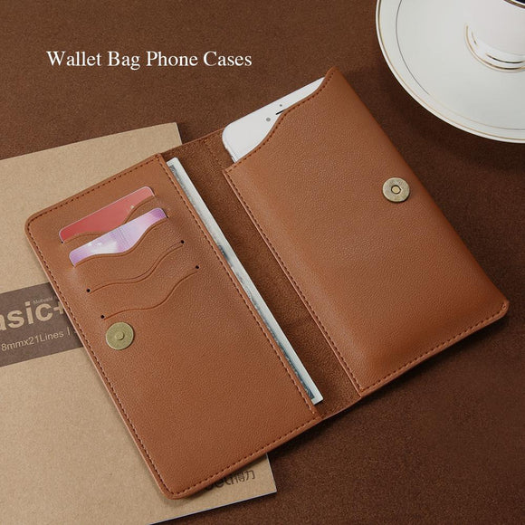 Leather Case For iPhone X 8 Samsung Galaxy Note 9 8 S9 Magnetic Wallet
