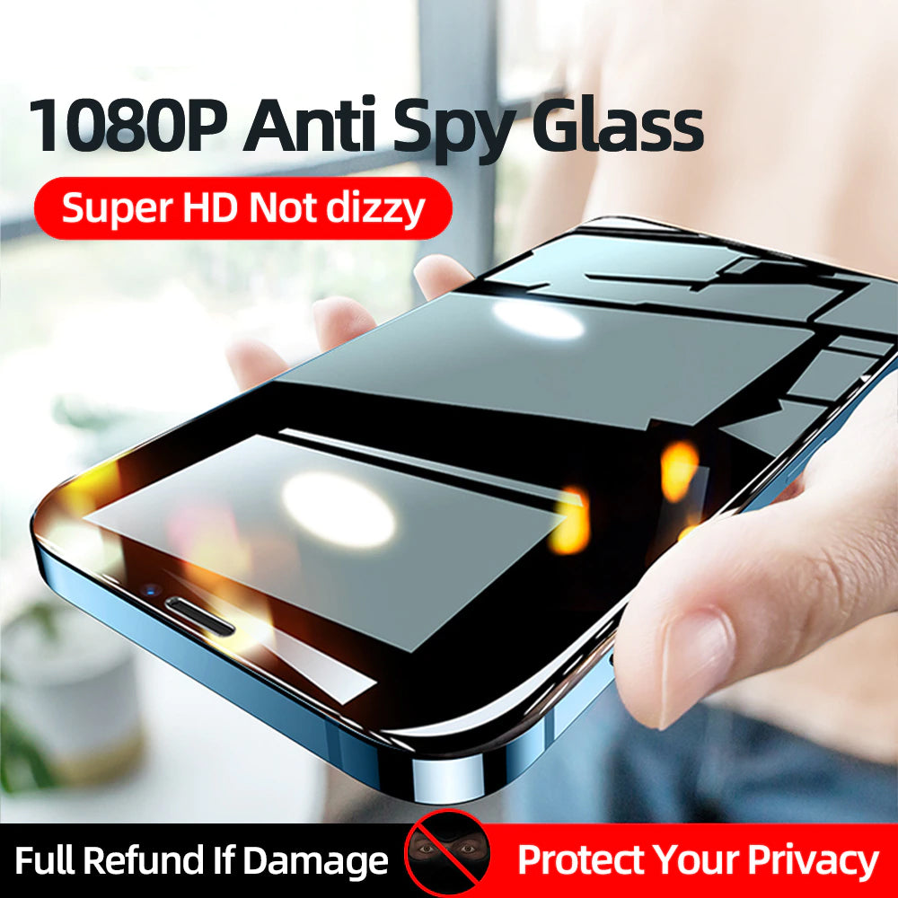 Anti Spy Tempered Glass Film Full Coverage Privacy Screen