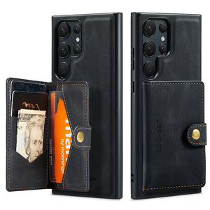 Magnetic Leather Wallet Card Solt Case For Samsung Galaxy S23 Series