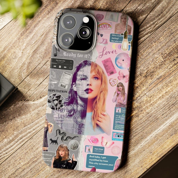 Taylor Swift Art Design Ultra Slim Phone Case for iPhone 15 14 13 Series
