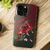 Cristiano Ronaldo Designed by AI Tough Phone Case for iPhone 15 14 13 12 Series