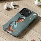 Nurses are the angels of care Tough Phone Case for iPhone 15 14 13 12 Series
