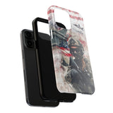 Female Soldier Tough Phone Case for iPhone 15 14 13 12 Series