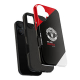 Manchester United Tough Phone Case — 'We Are United' Bold Red & Black Protective Cover for iPhone 18 17 16 15 14 13 Series