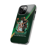 Boston Celtics & 18 Golden Stars Tough Phone Case for iPhone 15 14 13 12 Series