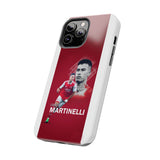 Arsenal Gabriel Martinelli Tough Phone Case for iPhone 15 14 13 12 Series