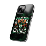 Boston Celtics 18 Times NBA Champions Tough Phone Case for iPhone 15 14 13 12 Series