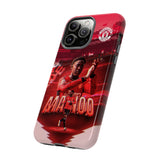Manchester United's Black Diamond Kobbie Mainoo Tough Phone Case for iPhone 15 14 13 12 Series