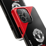 Manchester United Tough Phone Case — 'We Are United' Bold Red & Black Protective Cover for iPhone 18 17 16 15 14 13 Series
