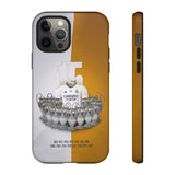 Real Madrid & 15 European Trophies Luxury Touch Phone Case for iPhone 16 15 14 13 Series