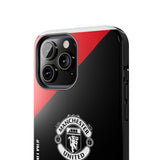 Manchester United Tough Phone Case — 'We Are United' Bold Red & Black Protective Cover for iPhone 18 17 16 15 14 13 Series