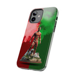 Super Star Cristiano Ronaldo Designed by AI Tough Phone Case for iPhone 15 14 13 12 Series