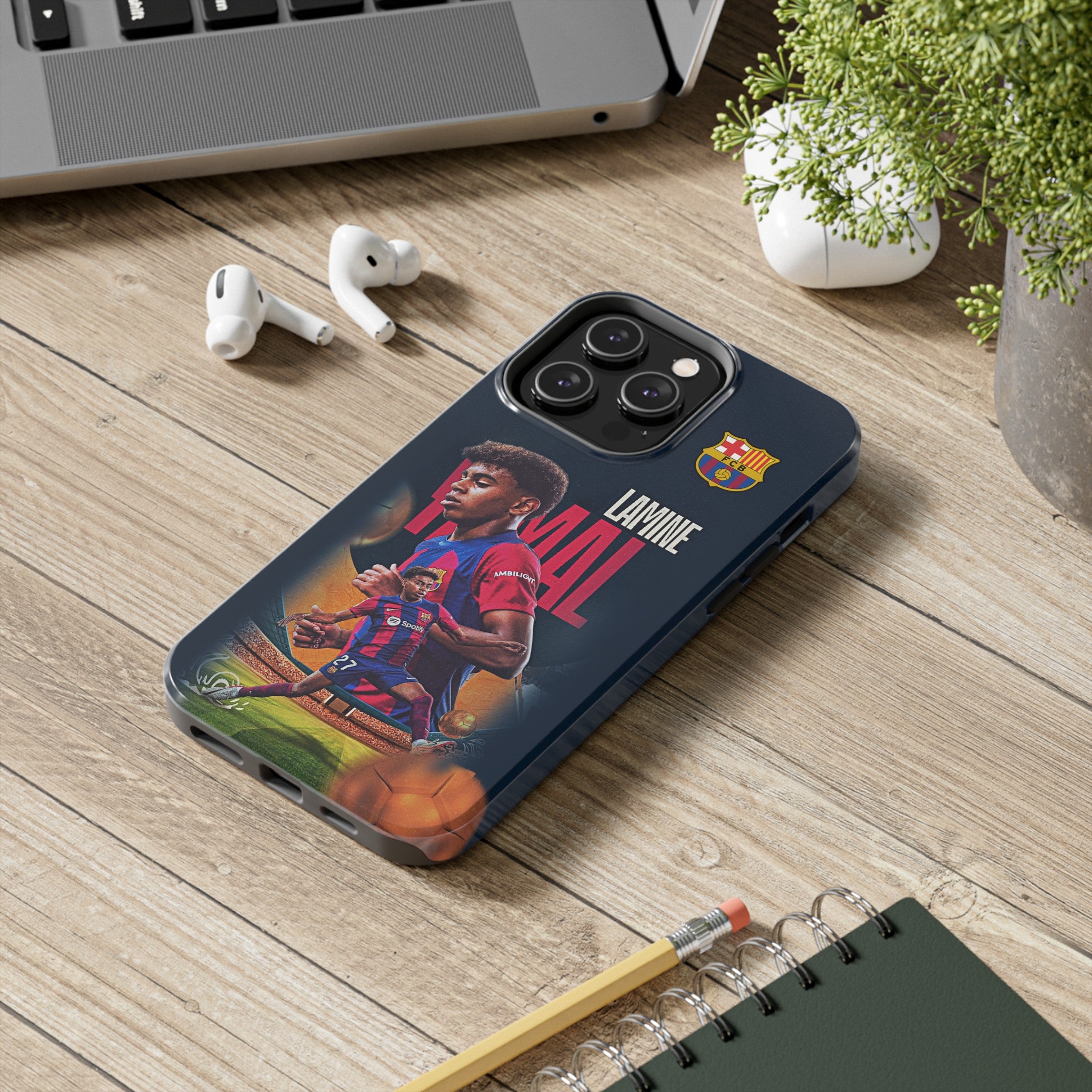 FC Barcelona Lamine Yamal Tough Phone Case for iPhone 15 14 13 12 Seri –  Bestie Phone