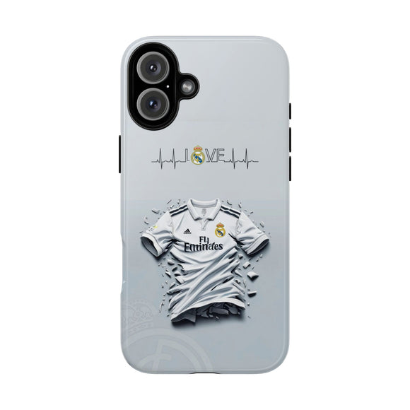 One Love Real Madrid Touch Phone Case for iPhone 16 15 14 13 Series