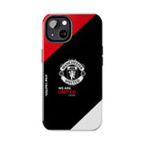 Manchester United Tough Phone Case — 'We Are United' Bold Red & Black Protective Cover for iPhone 18 17 16 15 14 13 Series