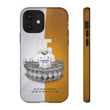 Real Madrid & 15 European Trophies Luxury Touch Phone Case for iPhone 16 15 14 13 Series