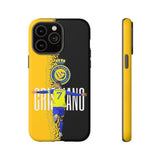 Al Nassr Cristiano Ronaldo Touch Phone Case for iPhone 16 15 14 13 Series