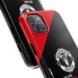Manchester United Tough Phone Case — 'We Are United' Bold Red & Black Protective Cover for iPhone 18 17 16 15 14 13 Series