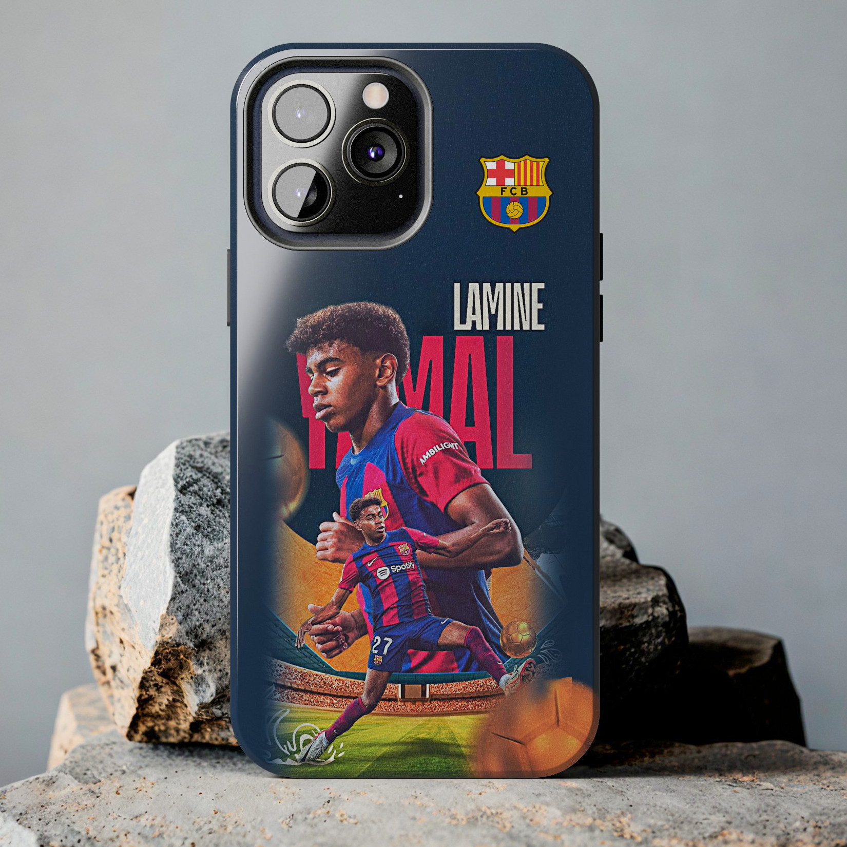 FC Barcelona Lamine Yamal Tough Phone Case for iPhone 15 14 13 12 Seri Bestie Phone FC Barcelona Lamine Yamal Tough Phone Case for iPhone 15 14 13 12 Seri Bestie Phone