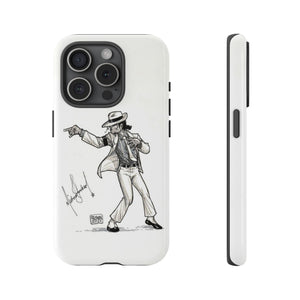 Michael Jackson Black & White Tough Phone Case for iPhone 15 14 13 12 Series