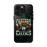 Boston Celtics 18 Times NBA Champions Tough Phone Case for iPhone 15 14 13 12 Series