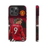 Rasmus Højlund - New Number 9 Of Manchester United Tough Phone Case for iPhone 15 14 13 12 Series