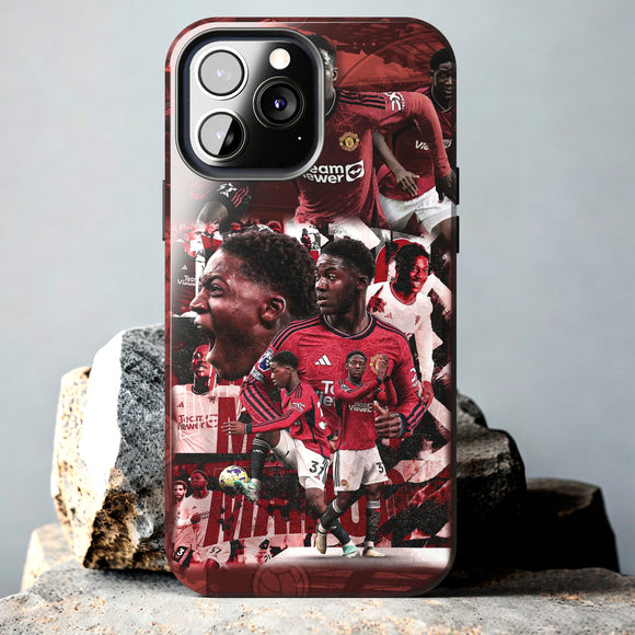 Brand New Manchester United Kobbie Mainoo Tough Phone Case for iPhone 15 14 13 12 Series