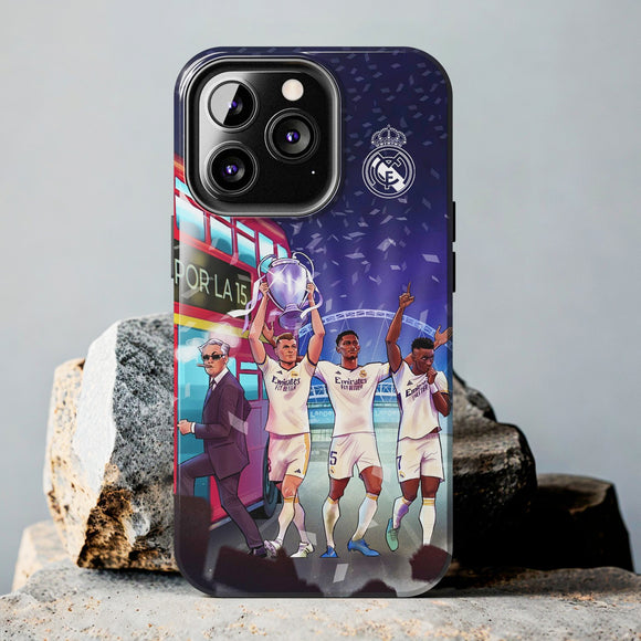 Real Madrid's Heroes Come Home With 15th European Cup Tough Phone Case for iPhone 15 14 13 12 Series