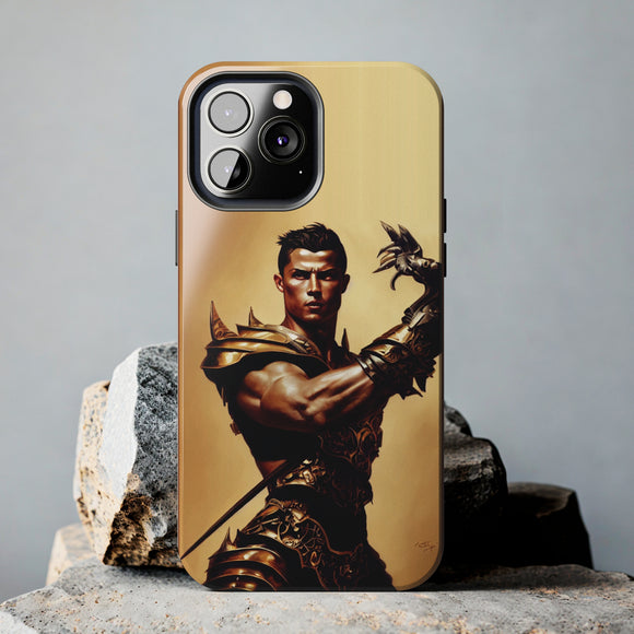 Warrior Cristiano Ronaldo High Quality Tough Phone Cases for iPhone 15 14 13 Series