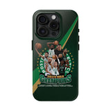 Boston Celtics & 18 Golden Stars Tough Phone Case for iPhone 15 14 13 12 Series