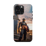 Captain America With Shield Tough Phone Case for iPhone 15 14 13 12 Series