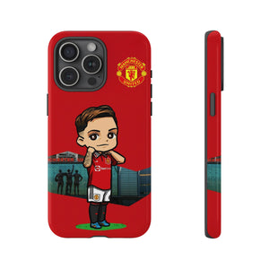 Cute Manchester United Lisandro Martinez Tough Phone Case for iPhone 15 14 13 12 Series