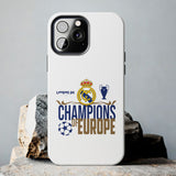 Real Madrid Champions Of Europe Tough Phone Case for iPhone 15 14 13 12 Series