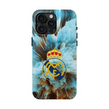 New Real Madrid High Quality Tough Phone Case for iPhone 15 14 13 12 Series