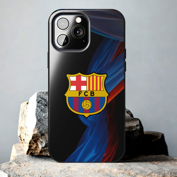 FC Barcelona Tough Phone Case for iPhone 15 14 13 12 Series