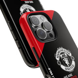 Manchester United Tough Phone Case — 'We Are United' Bold Red & Black Protective Cover for iPhone 18 17 16 15 14 13 Series