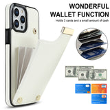 Multi Cards Slot Magnetic Wallet Leather Pocket Bag Purse Case for iPhone 14 13 12 Series
