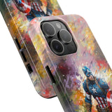 Super Tough Marvel Captain America With Shield Phone Case for iPhone 15 14 13 12 Series