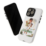 Carlos Alcaraz Wins Wimbledon 2024 Tough Phone Case for iPhone 15 14 13 12 Series