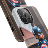 Marvel Captain America With Shield Tough Phone Case for iPhone 15 14 13 12 Series